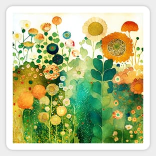 Whimsical Floral Pattern Sticker